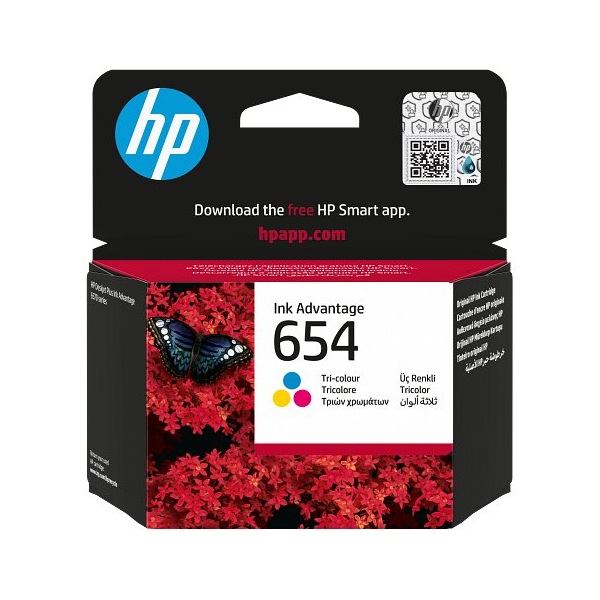 HP 654 Tri-color Original Ink Advantage Cartridge 