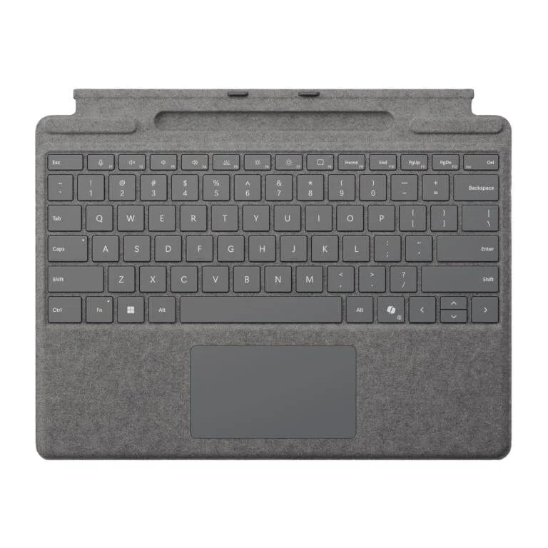 Microsoft Surface Pro Type Cover with Pen Storage Platinum – No Pen included