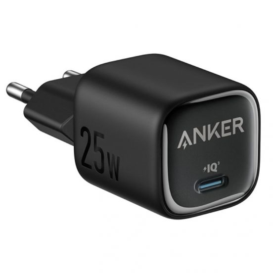 Anker 1 Port 25W Pd Wall Charger Black Warranty 18 Month