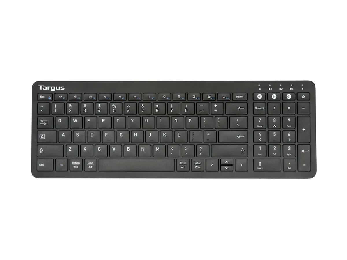 Targus Midsize Antimicrobial Wireless Keyboard and Mouse Combo Black