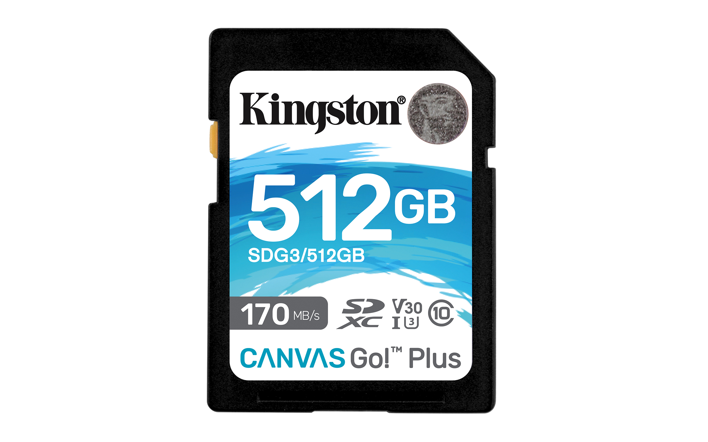 Kingston 64GB SDXC Canvas Go Plus 170R C10 UHS-I U3 V30