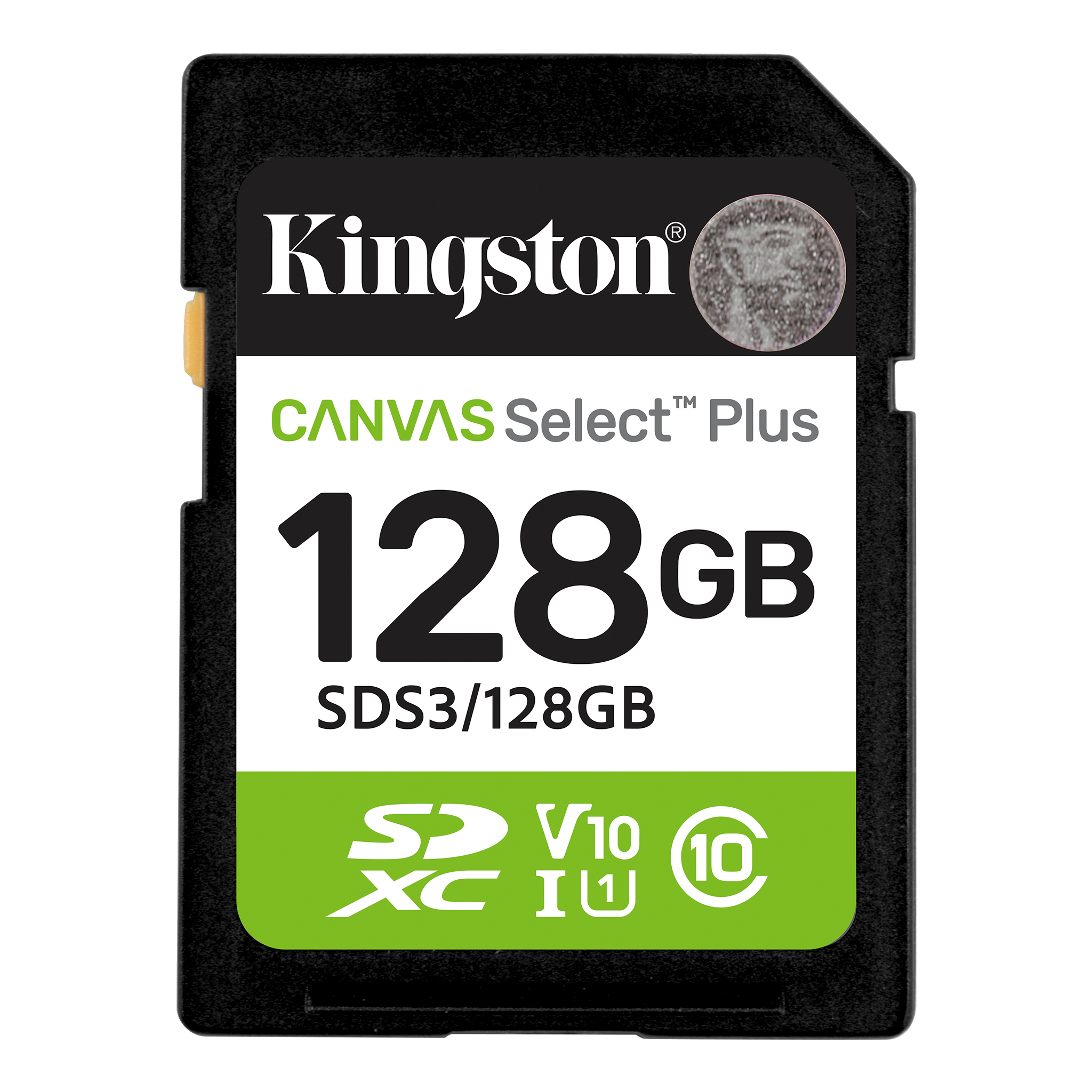Kingston 128GB Sdxc Canvas Select Plus GEN3 150MB/S C10 Uhs-I U1 V10