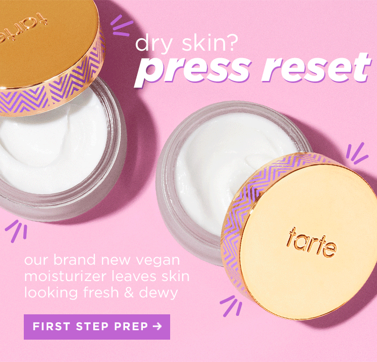dry skin? press reset. our brand new vegan moisturizer leaves skin looking fresh & dewy.