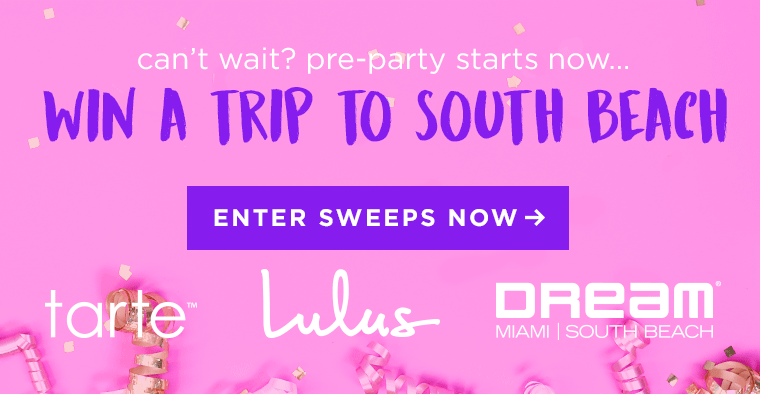 ENTER TO WIN A TRIP TO SOUTH BEACH