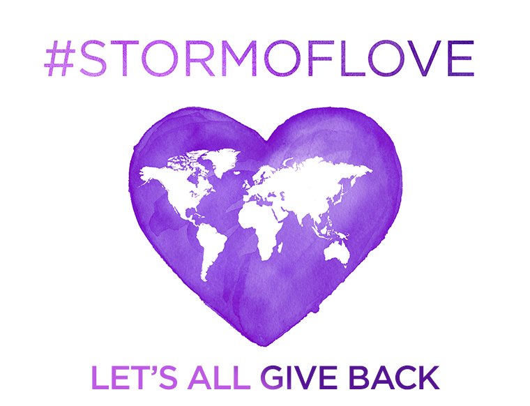 #STORMOFLOVE LET'S ALL GIVE BACK