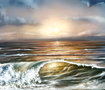 The sea at sunrise