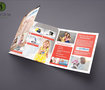 Trifold square bochure design for medical company. 