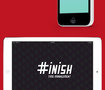 "FINISH" logo design 