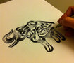 Zoomorphic Elephant in Arabic Calligraphy