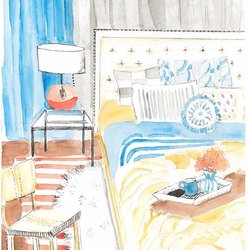 Various Fashion and Interior Design Illustrations 
