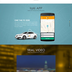 taXi web design