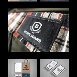Branding Identity &amp;amp; Design Logo Blue Jeans Fashion