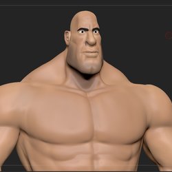 Stylized muscular man 