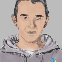رسم من خلال التابلت ورسم يدوي