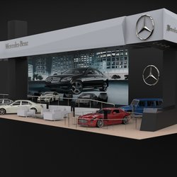 Mercedes booth