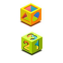 math and basic shapes icons