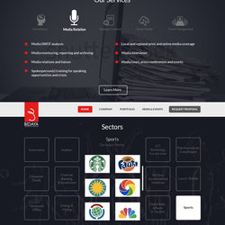 Bidaya Corporate Landing Page