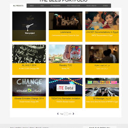 Bee Media Production website design