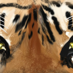 tiger digital painting