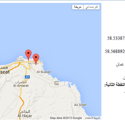 تصميم موقع للإحداثيات على google map