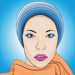 vector portrait illustration