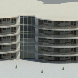 تصميم عمارة من خمس طوابق 