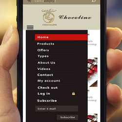 تصميم أخر لموقع Chocoline