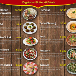 تصميم قائمة طعام &amp;quot;Menu&amp;quot;
