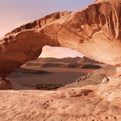 animated matte painting - Wadi Rum