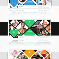 Multiple Facebook Cover Template