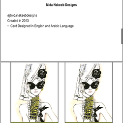 Nida Nakeeb Fashion Designer business card
