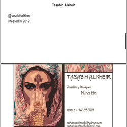Accessories Designer Business card