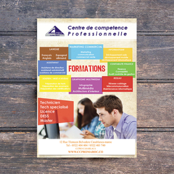 Flyer d&amp;#039;une école de l&amp;#039;infographie ( CCPRO ) au maroc