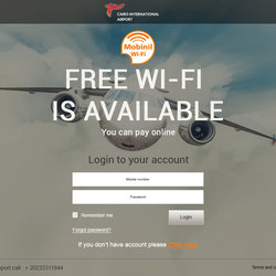 2 - Mobinil Wi-FI in Cairo international airport