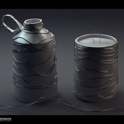 Digital Art - The Metallic Jar