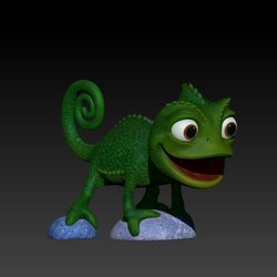 chameleon printable model