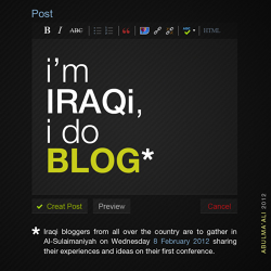 I&amp;#039;m Iraqi, I do BLOG - Poster