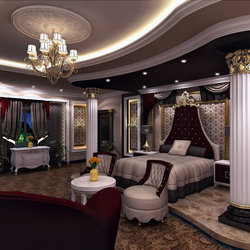 Luxurious master bedroom in Qatar