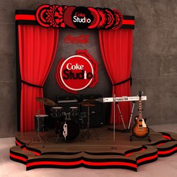 Coca Cola Zero Studio Booth &amp;amp; Stage