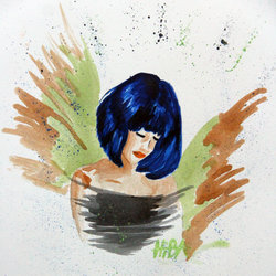 Pencil water color and Acrylic color