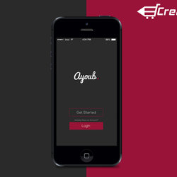 Ayoub. - Flat Mobile App UI Design +download Link