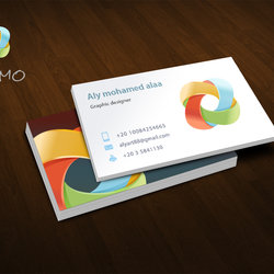 كارت عمل راقي مع شعار مبتكر