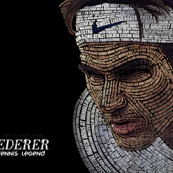 2 - Roger Federer typography