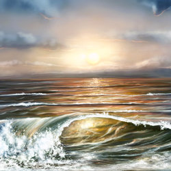 The sea at sunrise