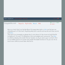 Copypedia.com PSD website&amp;#039;s template