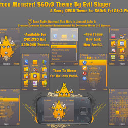 Cartoon Monster S60v3 Theme