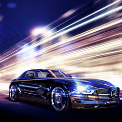 Mercedes Benz outdoor advertising