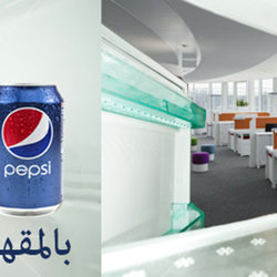 Pepsi Co hoarding/scaffolding advertising
