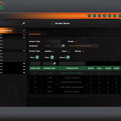 application interface layout