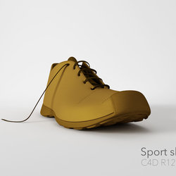 3D leather shoes